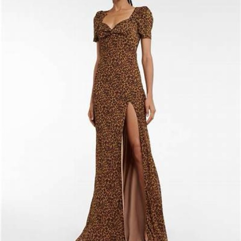 Sold ❤️ NWT Staud Lea Dress Cheetah Print